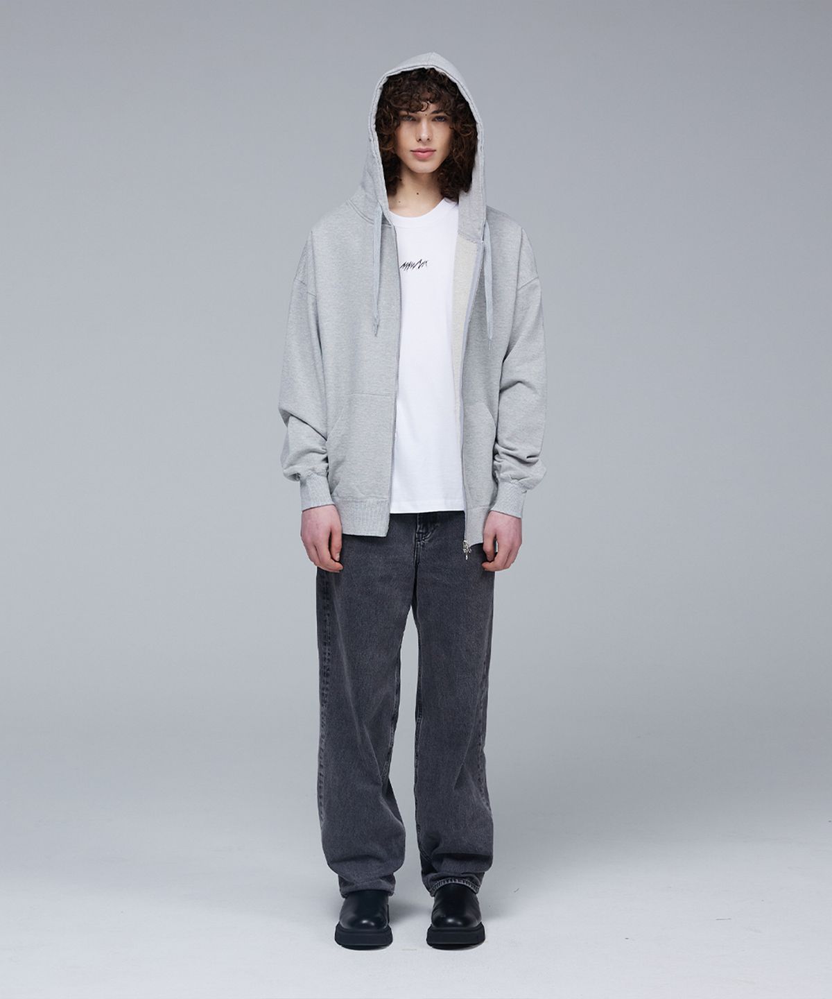 므아므(MMAM) [ESSENTIAL] 2Way hooded zip-up