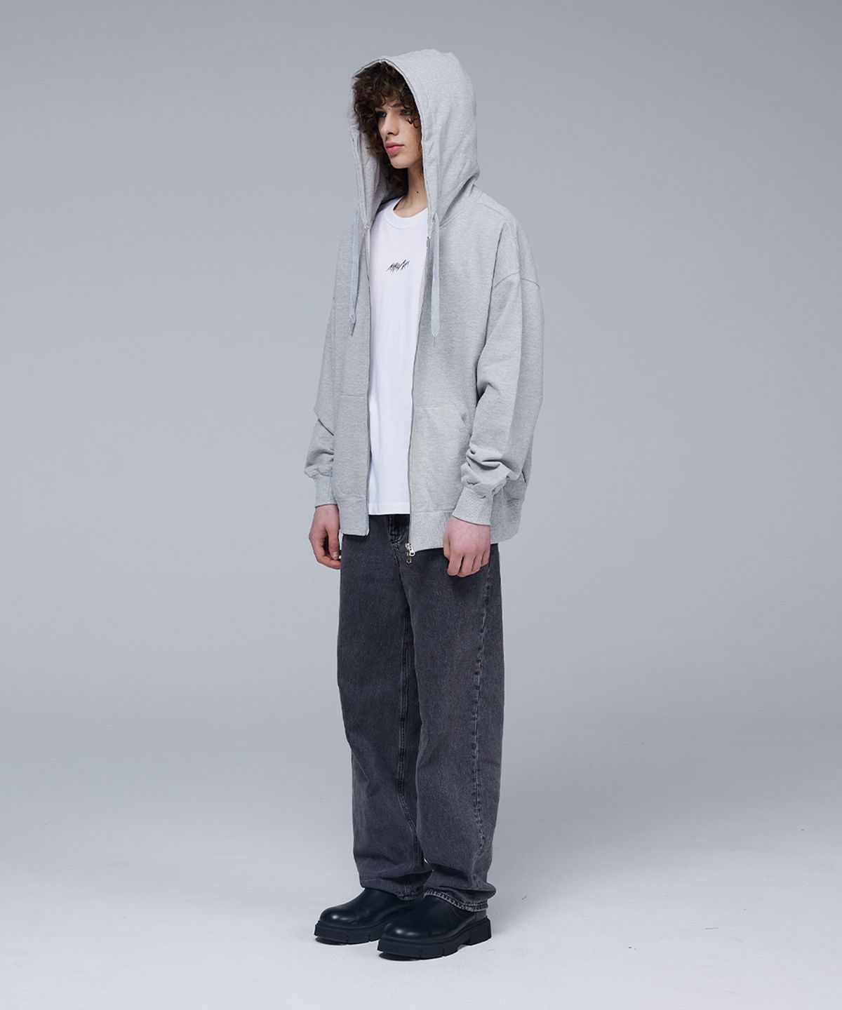 므아므(MMAM) [ESSENTIAL] 2Way hooded zip-up