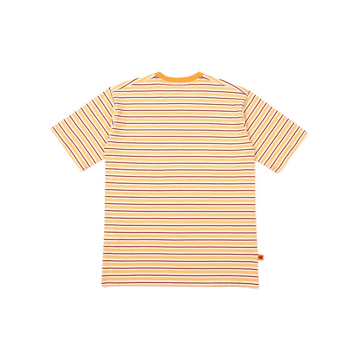 코닥(KODAK) 레인보우 스트라이프 반팔티셔츠 YELLOW