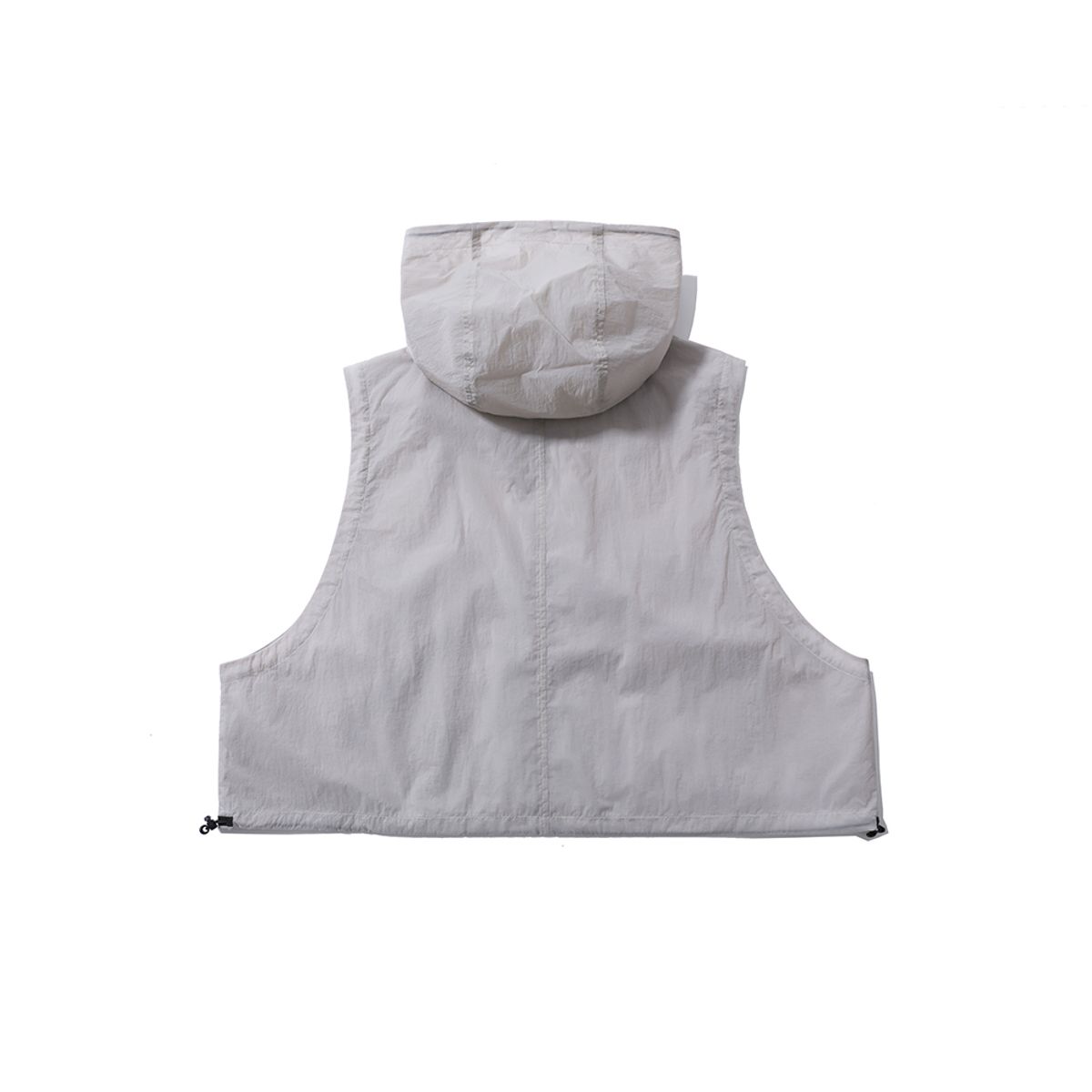 모이프(MOIF) [SS24] HOODED CROP VEST / SILVER