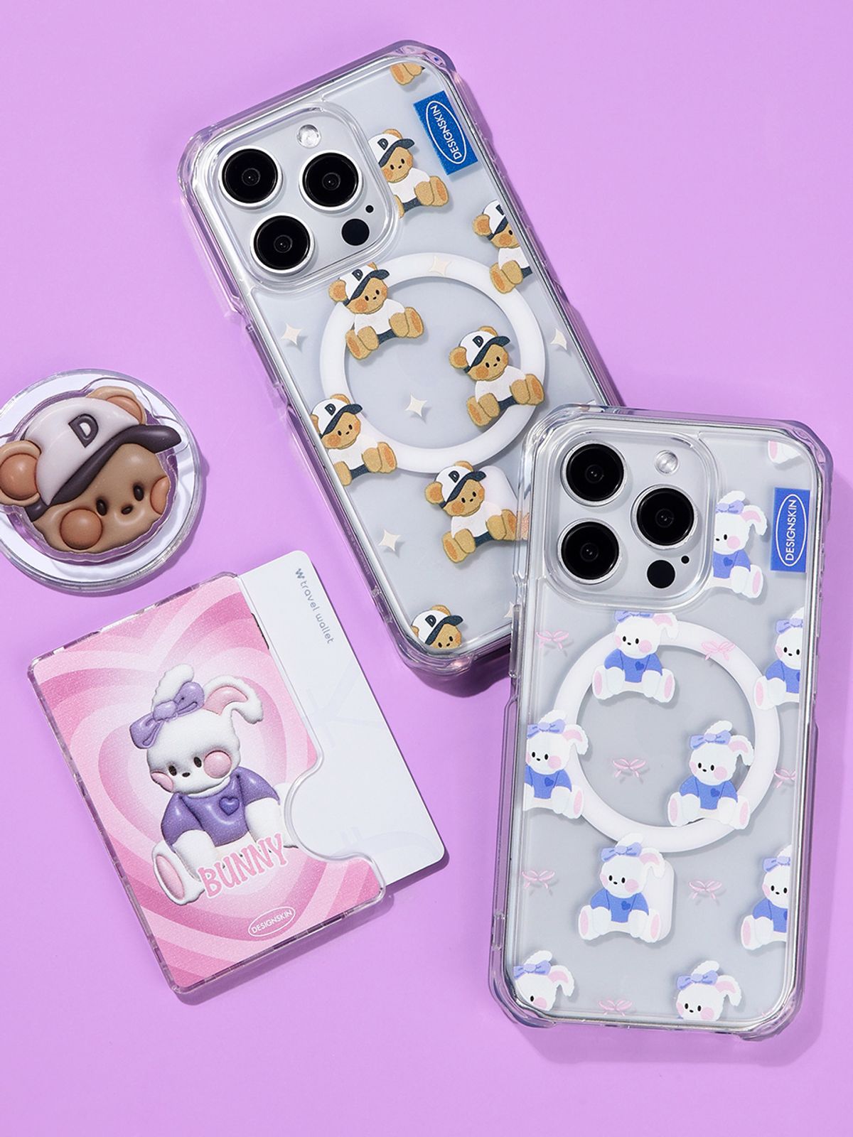 디자인스킨(DESIGNSKIN) [전기종] 맥세이프 클리어 그래픽 케이스-뉴레트로