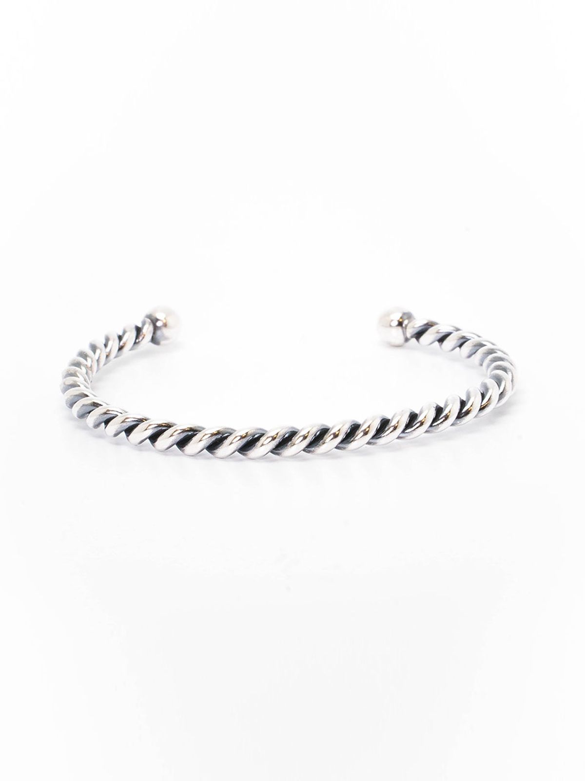 하랑(HARANG) HR 11B_Silver Twist Bangle Bracelet