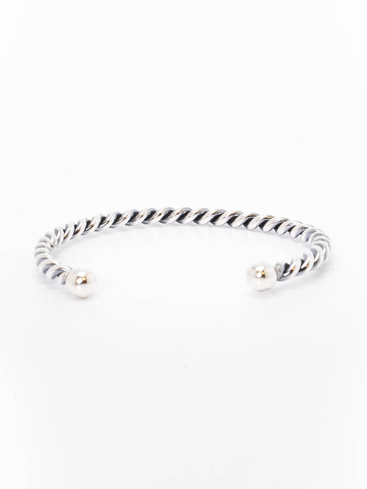 하랑(HARANG) HR 11B_Silver Twist Bangle Bracelet