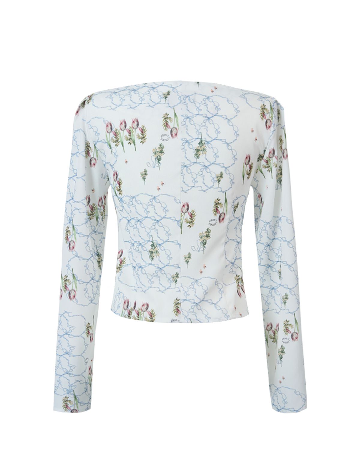 신스레터스(SHINS LETTERS) Ribbon Tulip Blouse