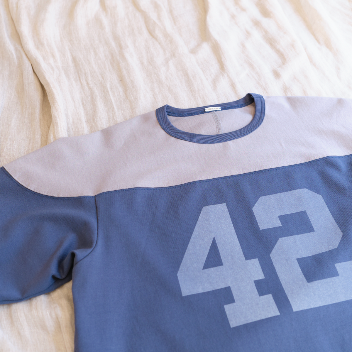 본로우(BONRROW) Football Tee_Blue