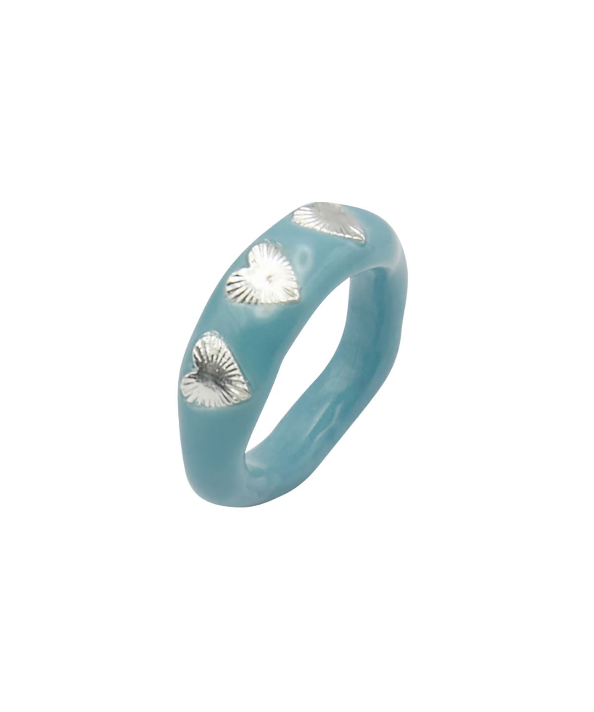 엔프프(NFF) shield heart ring-pale blue