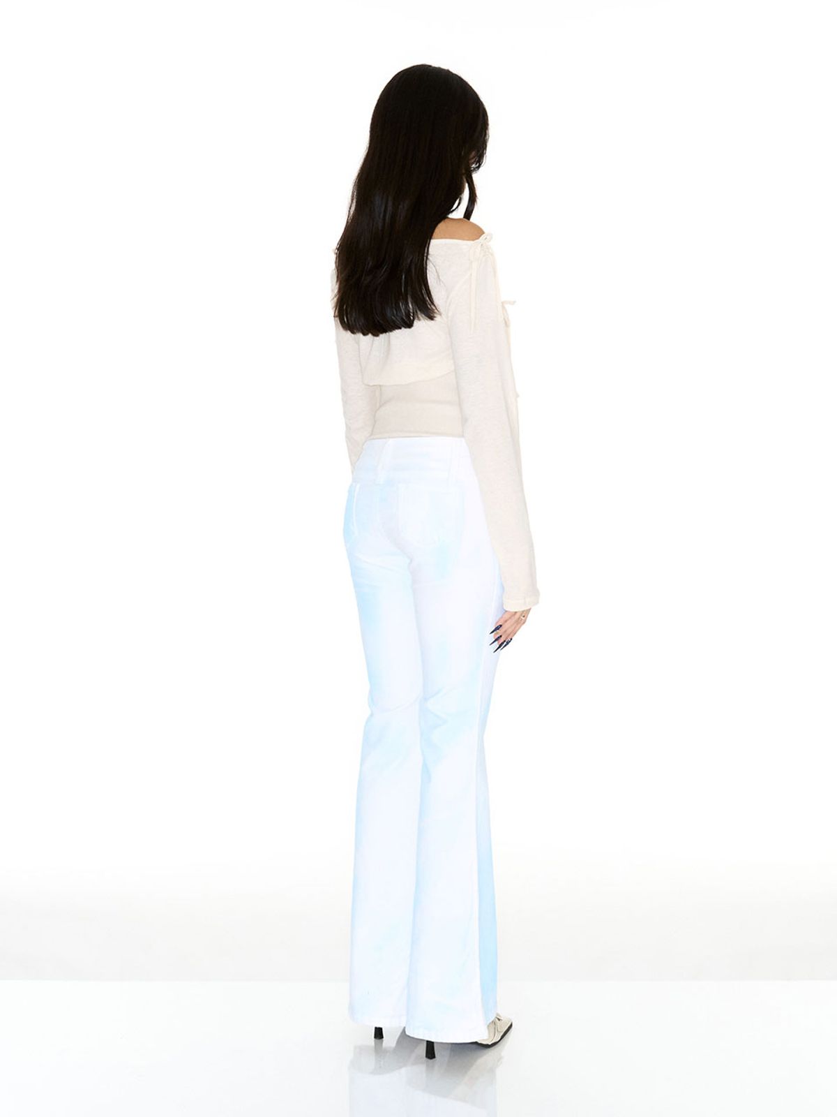 쎄쎄쎄(SETSETSET) LAVIGNE OFF-SHOULDER SHIRRING TOP IVORY