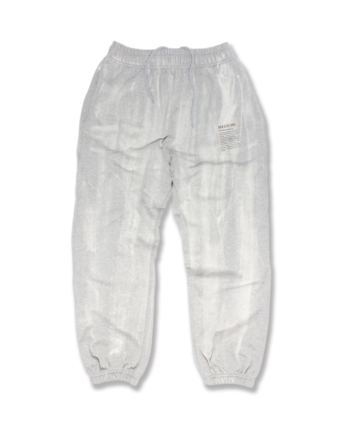 미디엄스(MEDIUMS) Brush Dyed Sweatpants - Gray (브러쉬 다이 스웨트 팬츠)