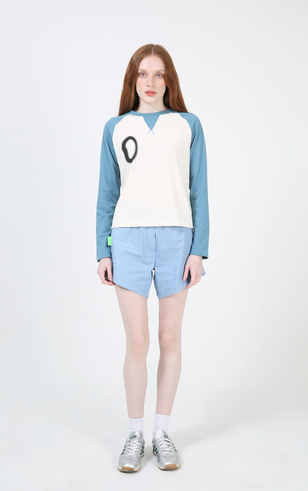 언어더컬러(ANOTHER COLOR) STITCH RAGLAN T-SHIRT (D/BLUE)