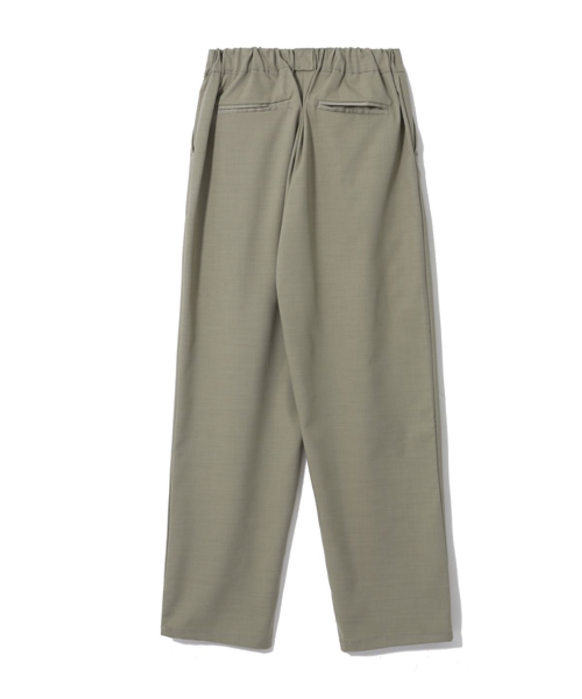 이즈(EASE) HALF BANDING SLACKS_OLIVE KHAKI