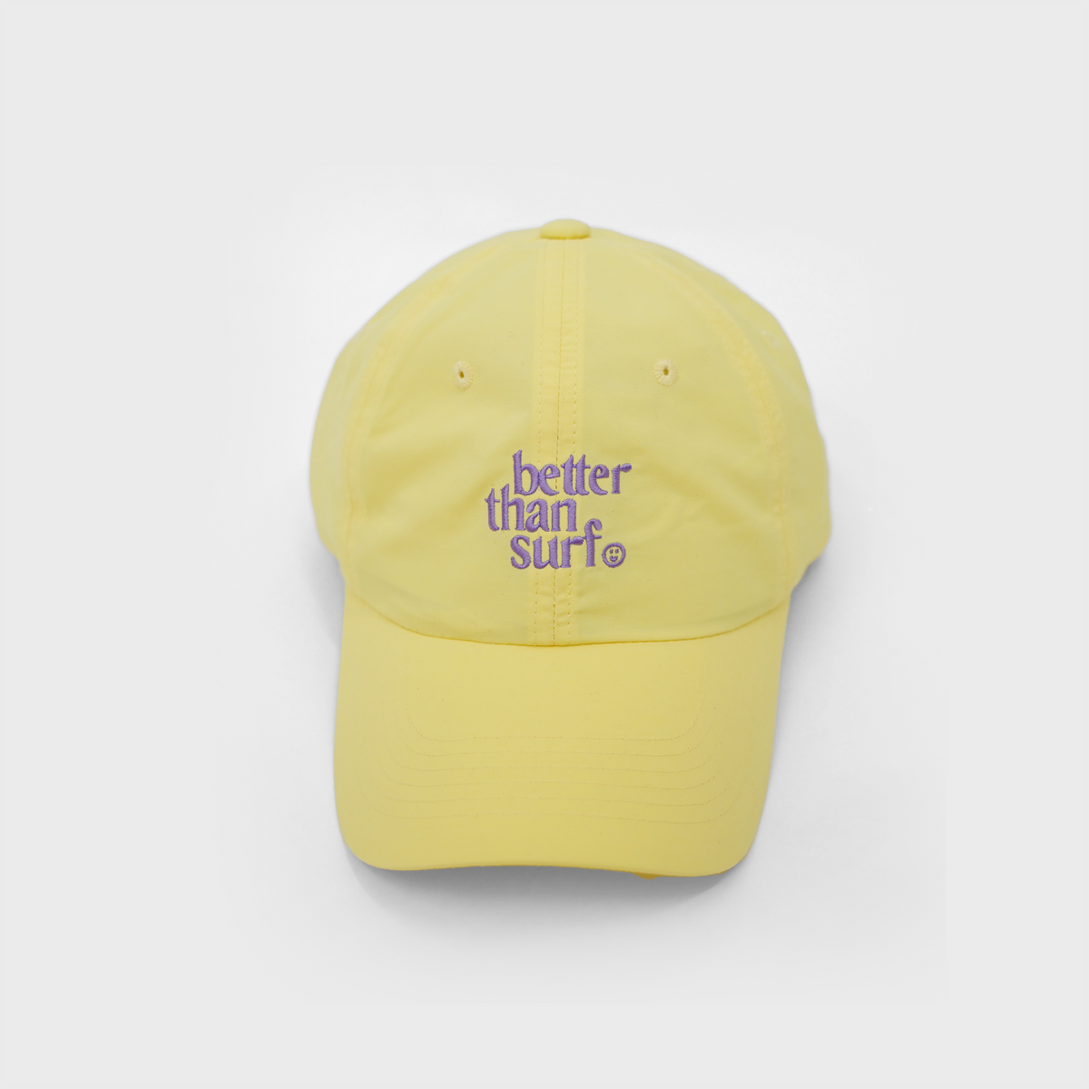 배러댄서프(BETTER THAN SURF) LOGO BEACH BALL CAP - LEMON 로고 비치 볼캡 - 레몬