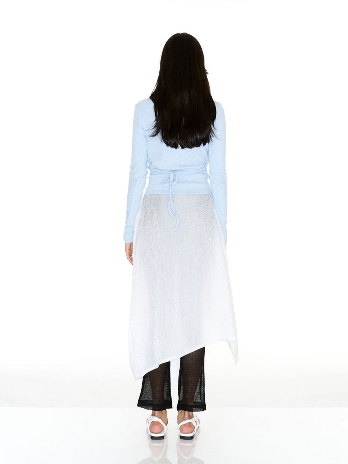 쎄쎄쎄(SETSETSET) ARHA WRAP T-SHIRT SKY BLUE