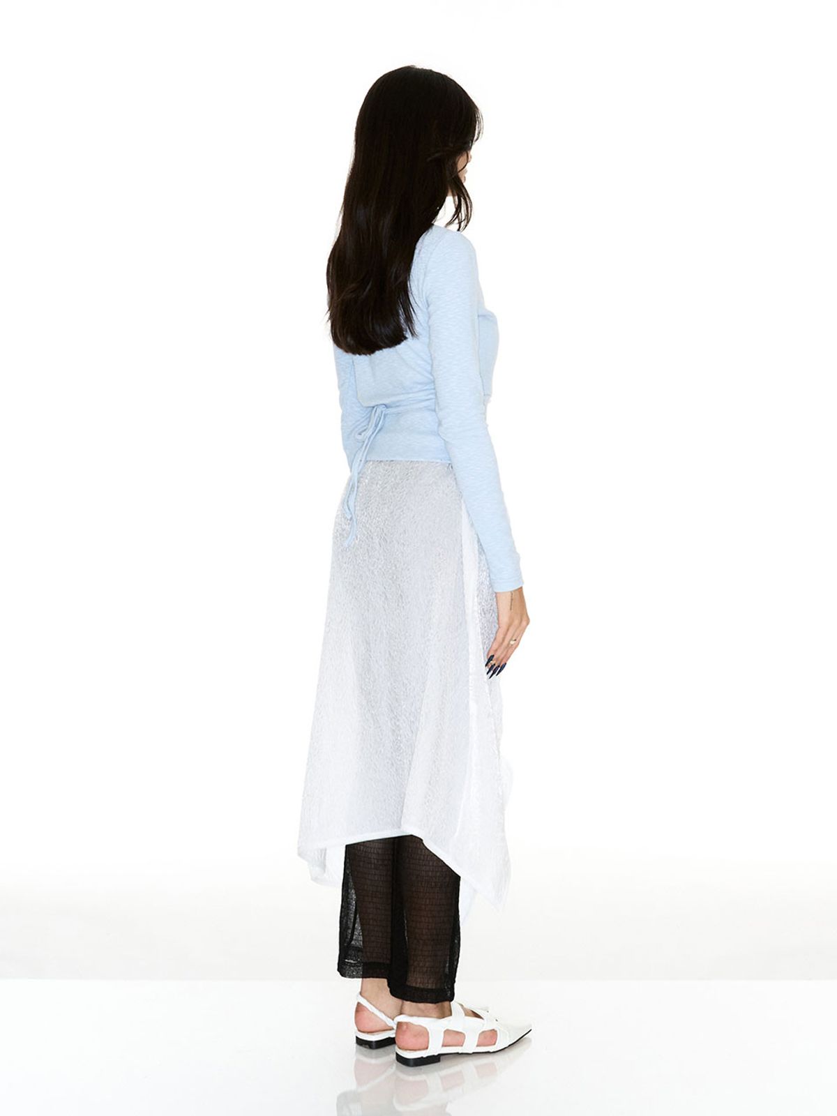 쎄쎄쎄(SETSETSET) ARHA WRAP T-SHIRT SKY BLUE