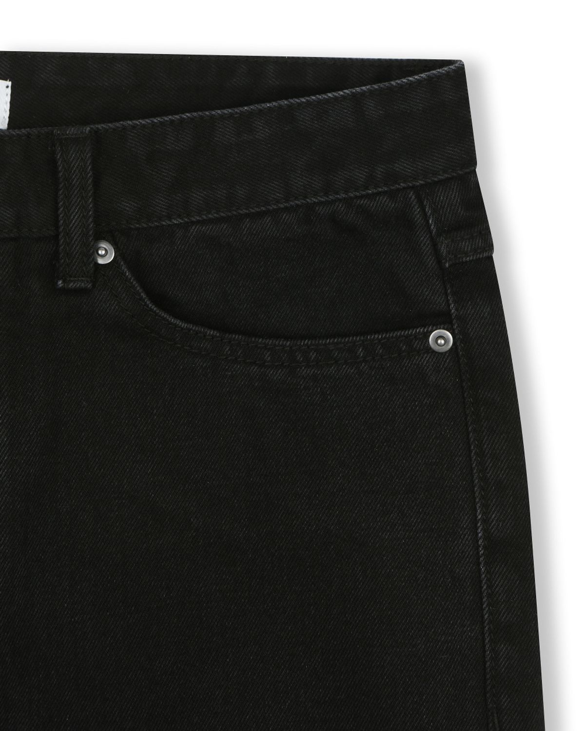 비슬로우(BESLOW) [비슬로우X패션약국]SEMI BOOTSCUT DENIM PANTS BLACK