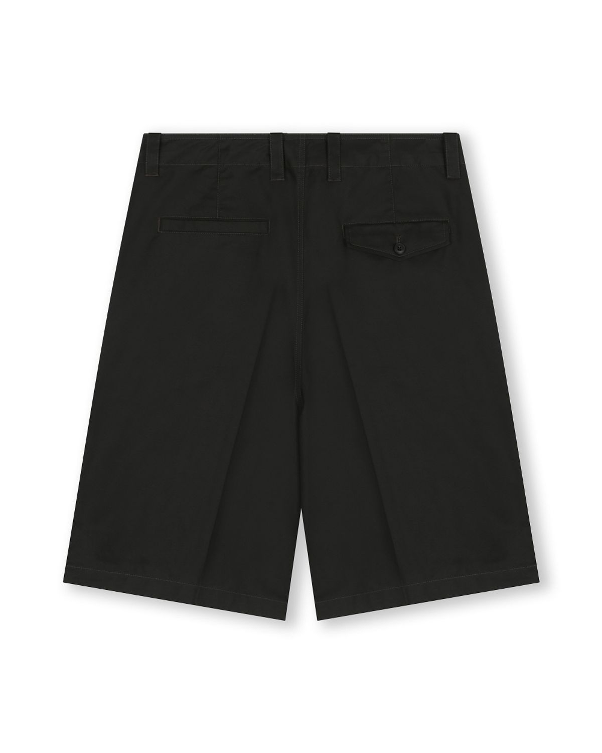 비슬로우(BESLOW) MILITARY ONE TUCK SHORTS BLACK