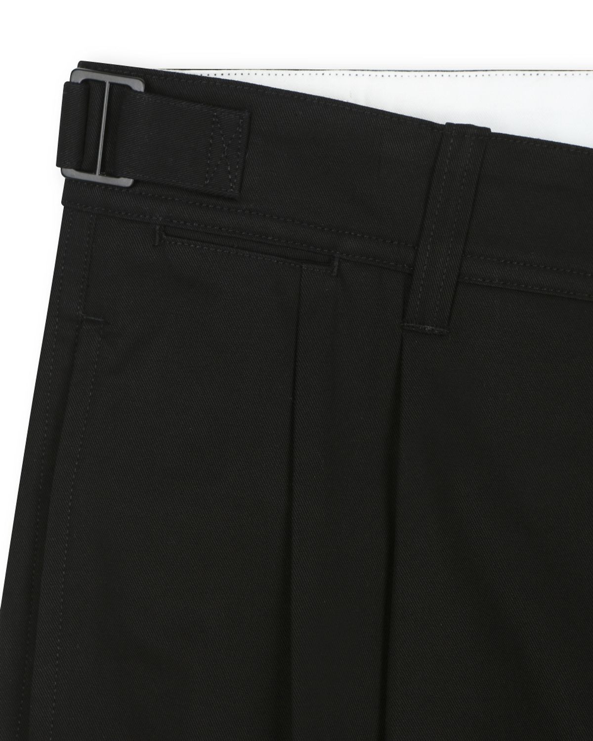 비슬로우(BESLOW) HERITAGE TWO TUCK PANTS BLACK