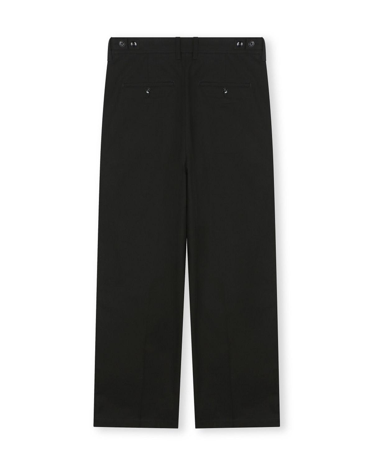 비슬로우(BESLOW) HERITAGE TWO TUCK PANTS BLACK