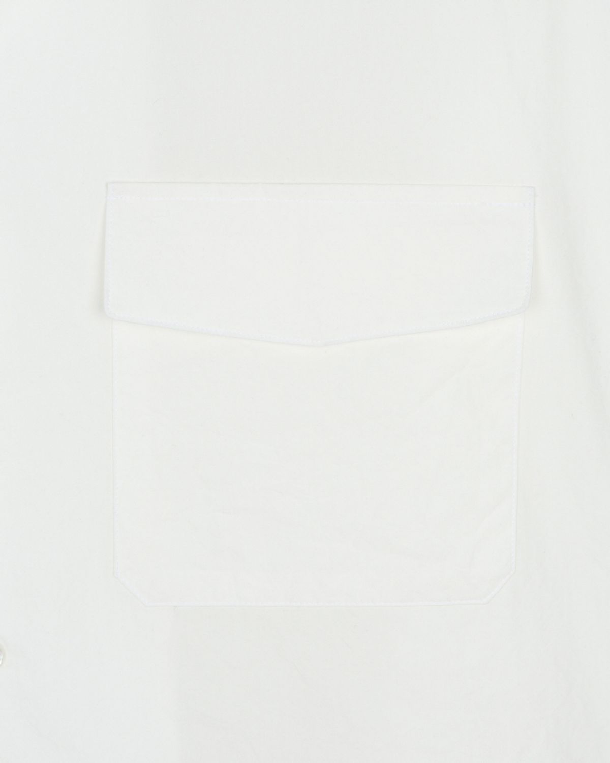 비슬로우(BESLOW) WASHED MILITARY HALF SHIRT WHITE