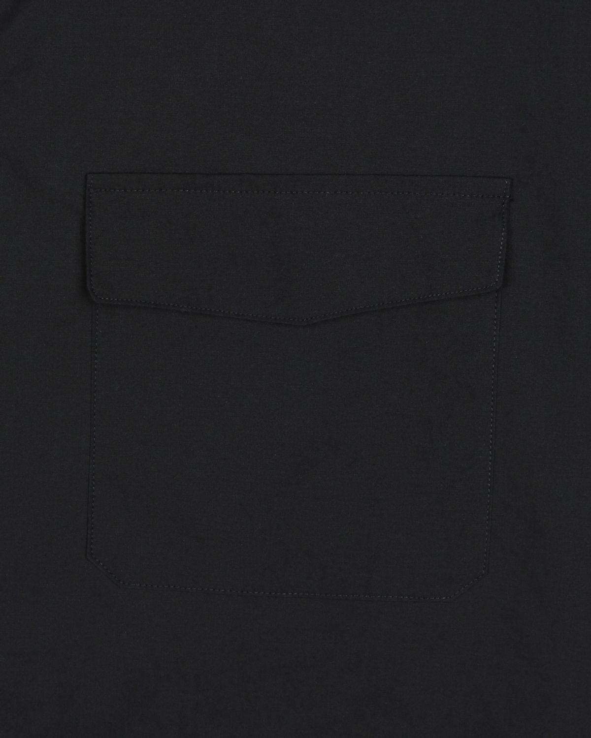 비슬로우(BESLOW) WASHED MILITARY HALF SHIRT BLACK