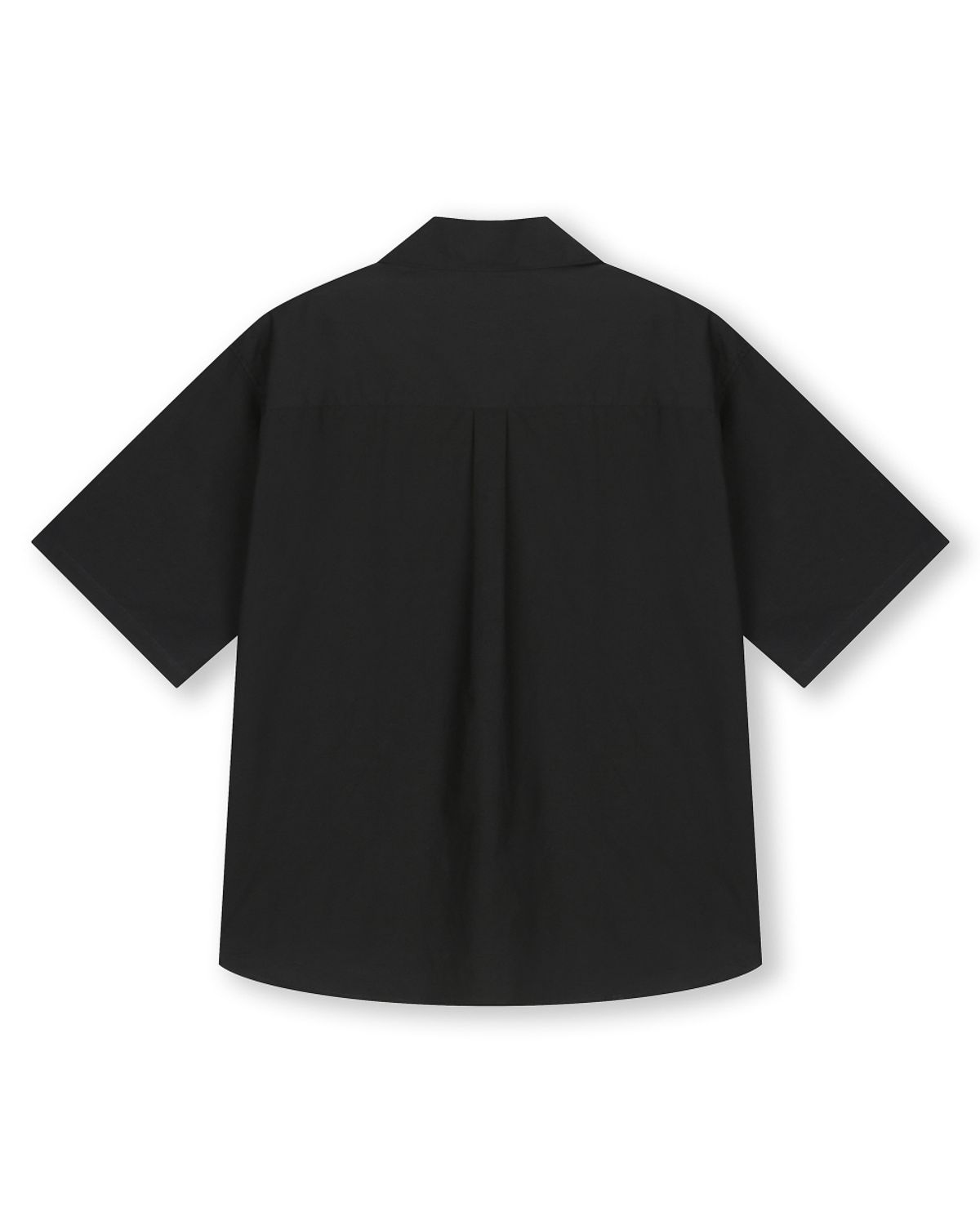 비슬로우(BESLOW) WASHED MILITARY HALF SHIRT BLACK