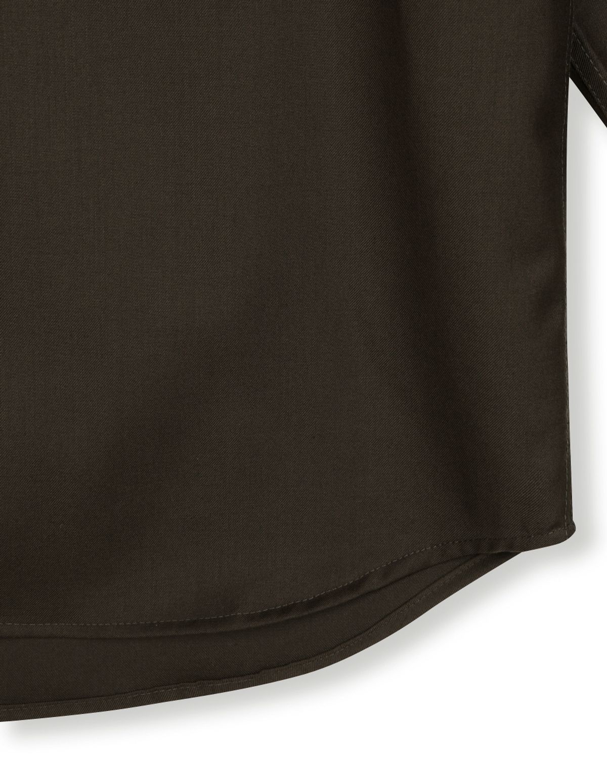 비슬로우(BESLOW) MILITARY CONVERTIBLE COLLAR SHIRT DARK BROWN