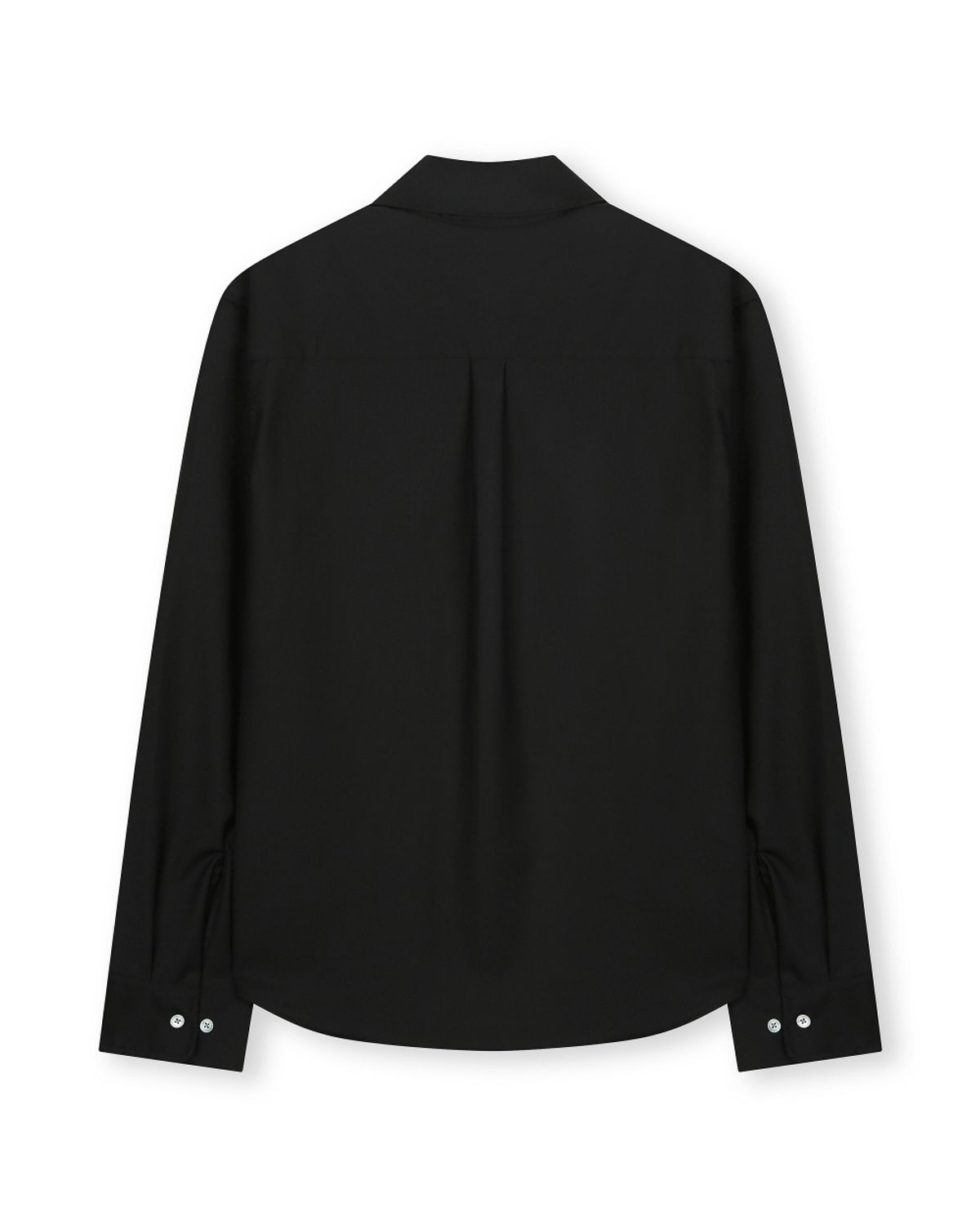 비슬로우(BESLOW) MILITARY CONVERTIBLE COLLAR SHIRT BLACK