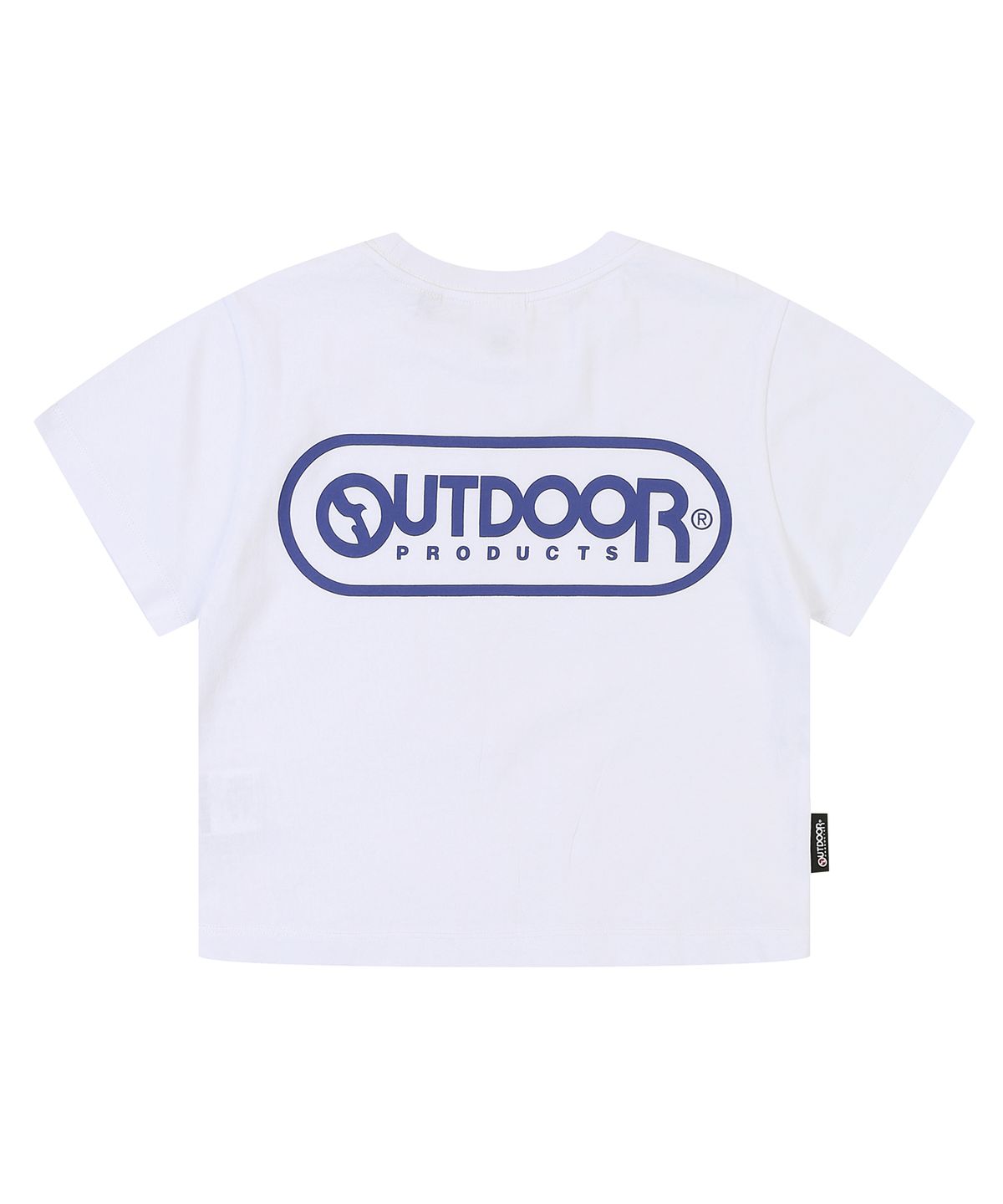 아웃도어 프로덕츠(OUTDOOR PRODUCTS) 여성 스몰로고 크롭 티셔츠 W SMALL LOGO CROP T-SHIRTS