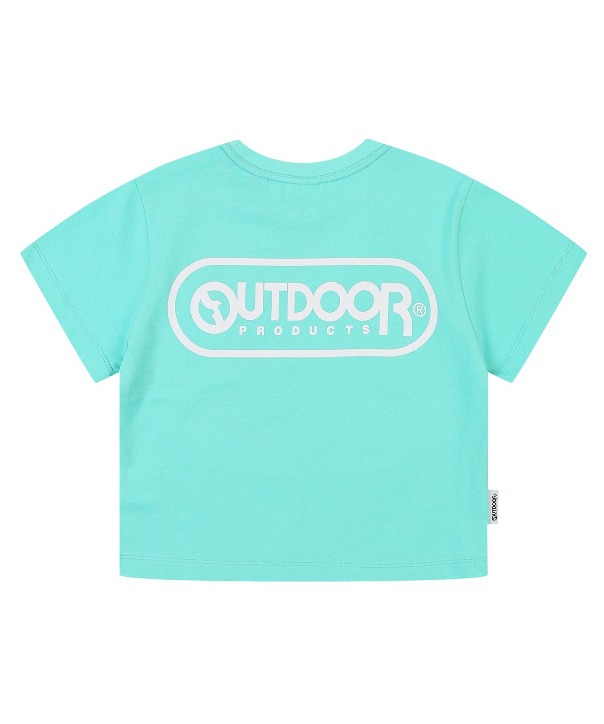 아웃도어 프로덕츠(OUTDOOR PRODUCTS) 여성 스몰로고 크롭 티셔츠 W SMALL LOGO CROP T-SHIRTS