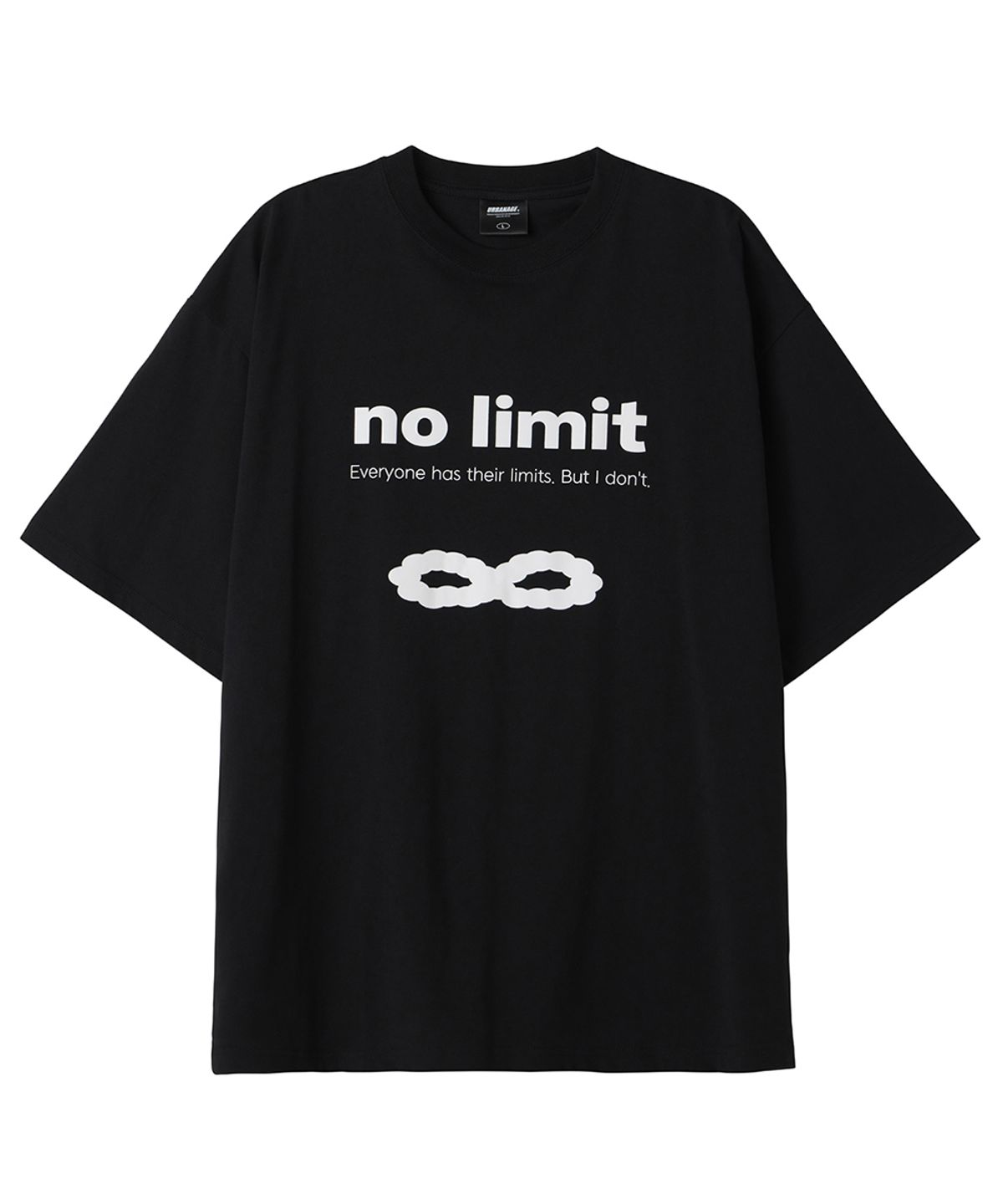 어반에이지(URBANAGE) No Limit 오버 반팔_블랙