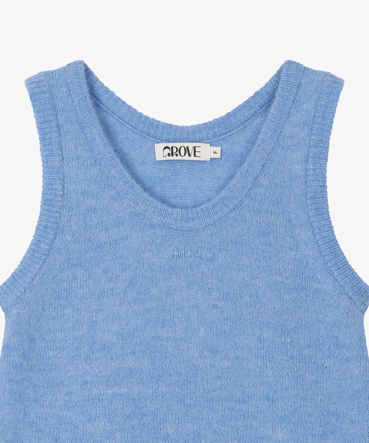그로브(GROVE) JASE KNIT SLEEVELESS_BLUE