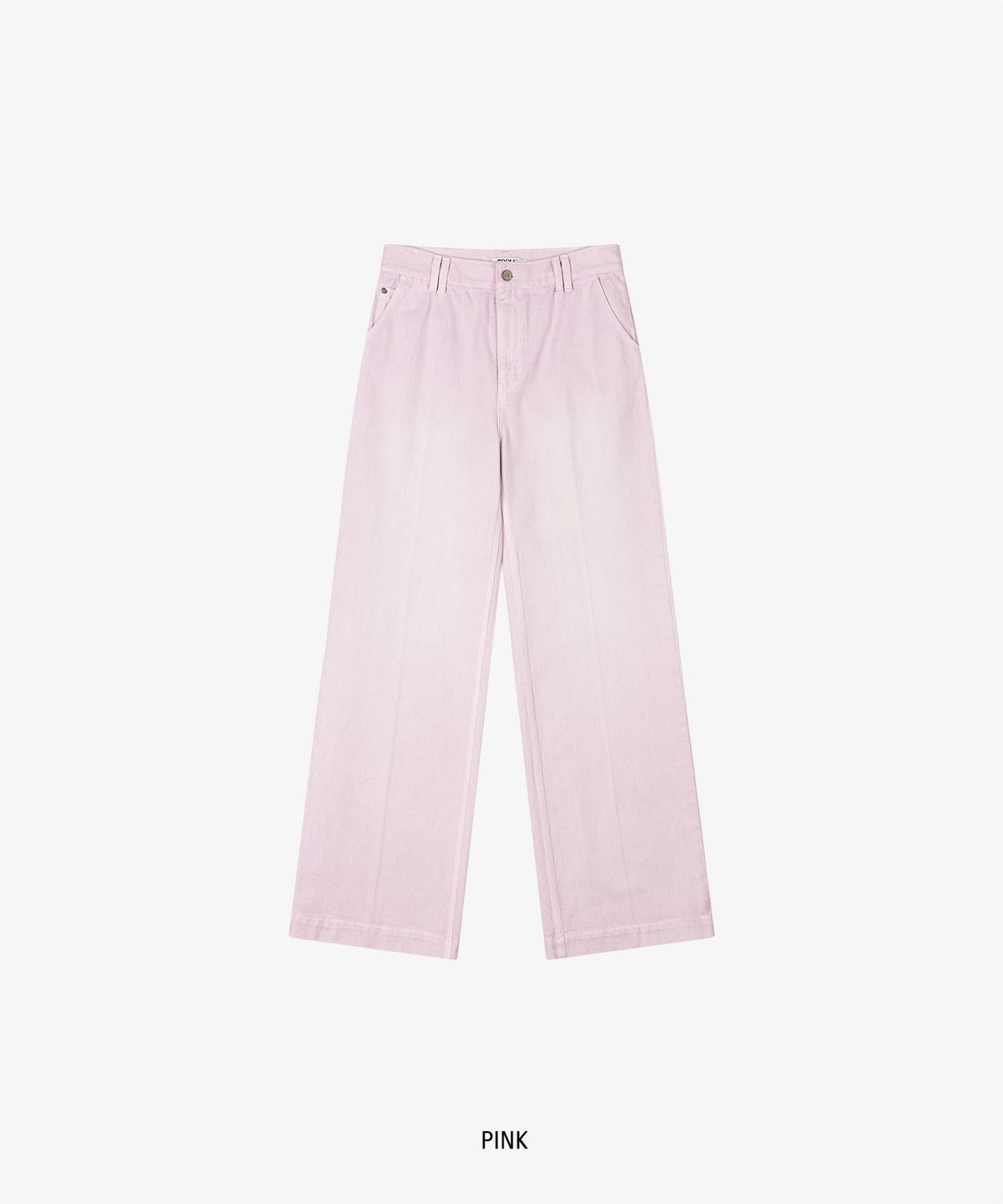 그로브(GROVE) MAT STRAIGHT DENIM PANTS_PINK