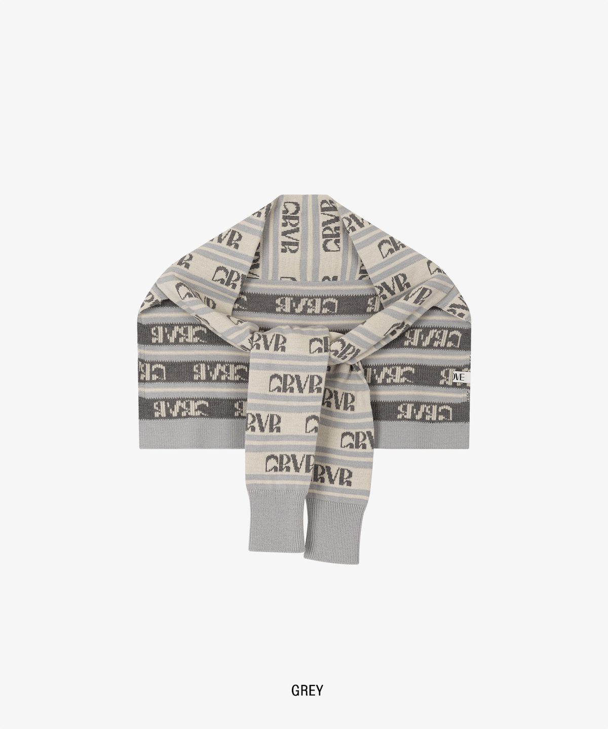 그로브(GROVE) STRIPE GRVR SHAWL MUFFLER _GREY