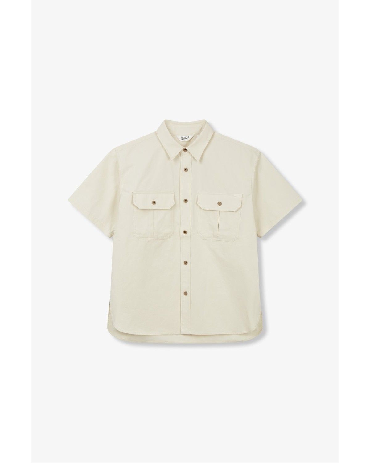 맨온더분(MAN ON THE BOON) [WOOLRICH] 투 포켓 코튼 블렌드 셔츠_오프 화이트 4714160203