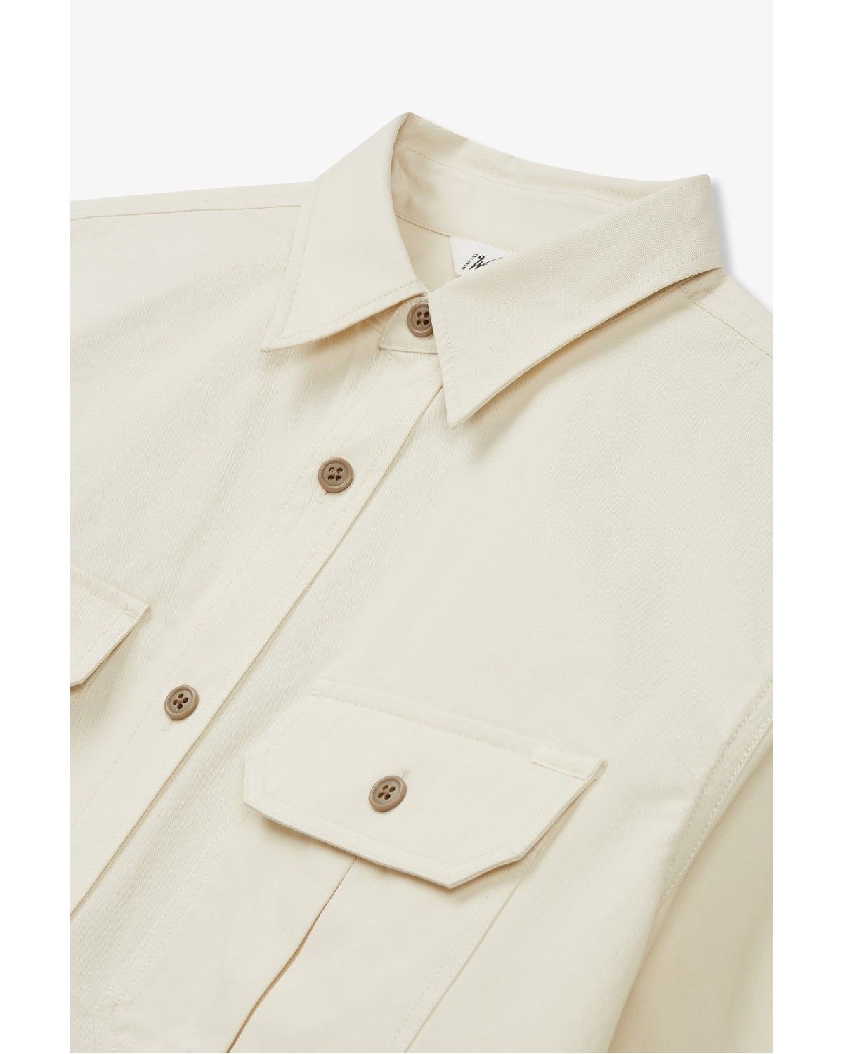 맨온더분(MAN ON THE BOON) [WOOLRICH] 투 포켓 코튼 블렌드 셔츠_오프 화이트 4714160203