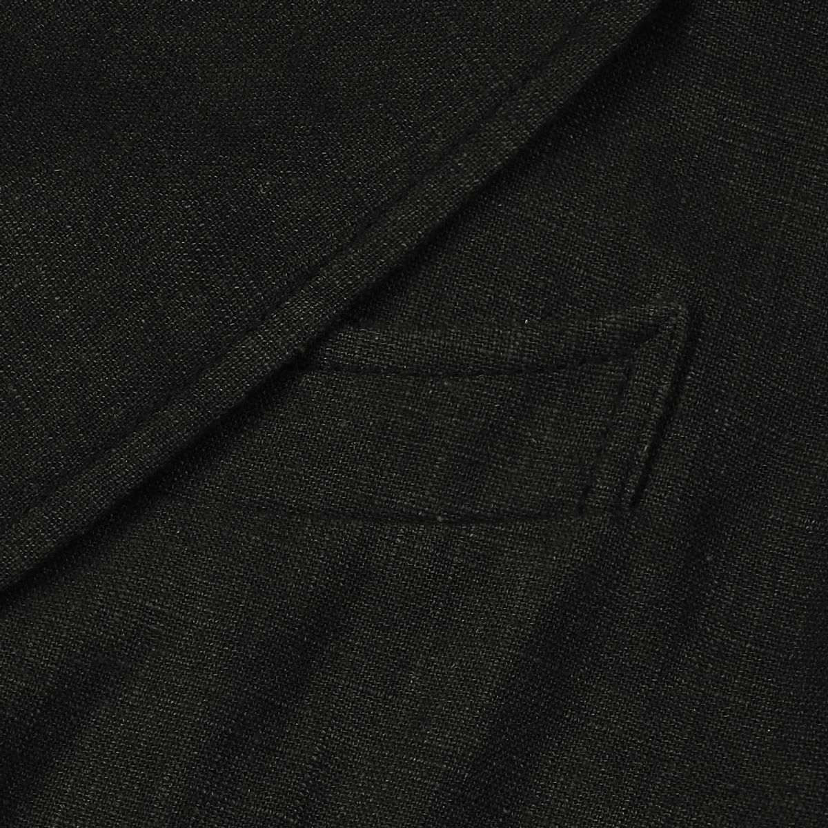 솔티(SORTIE) 6B Linen Washed Double Jacket (Black)