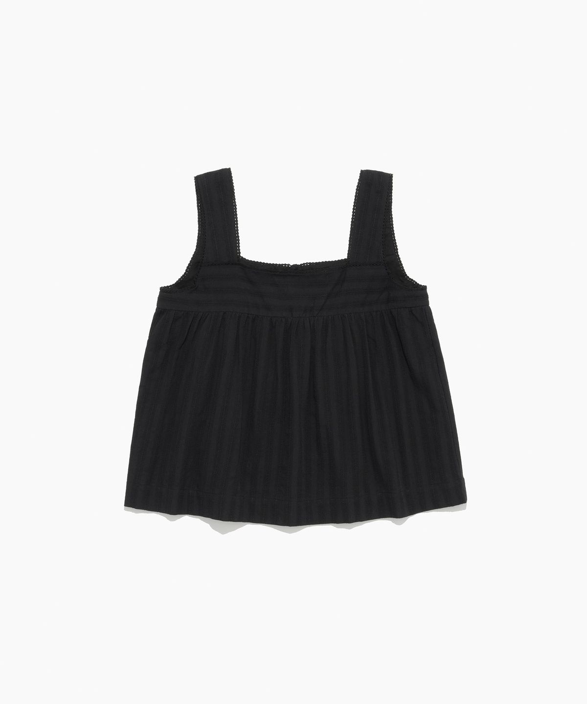 튜드먼트(TTUDEMENT) SLEEVELESS COTTON BLOUSE BLACK