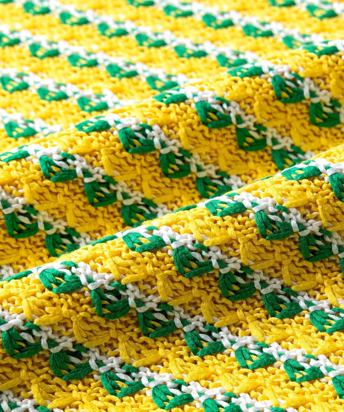 카사블랑카(CASABLANCA) (M) 지그재그 니트 베스트 그린 ZIG-ZAG KNITTED VEST GREEN