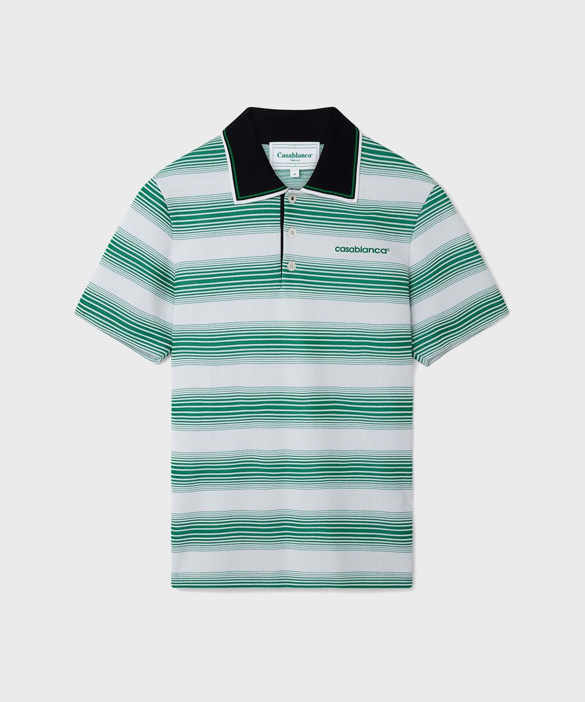 카사블랑카(CASABLANCA) (M) 스트라이프 인터락 폴로 그라디언트 STRIPE INTERLOCK POLO GRADIENT STRIPE