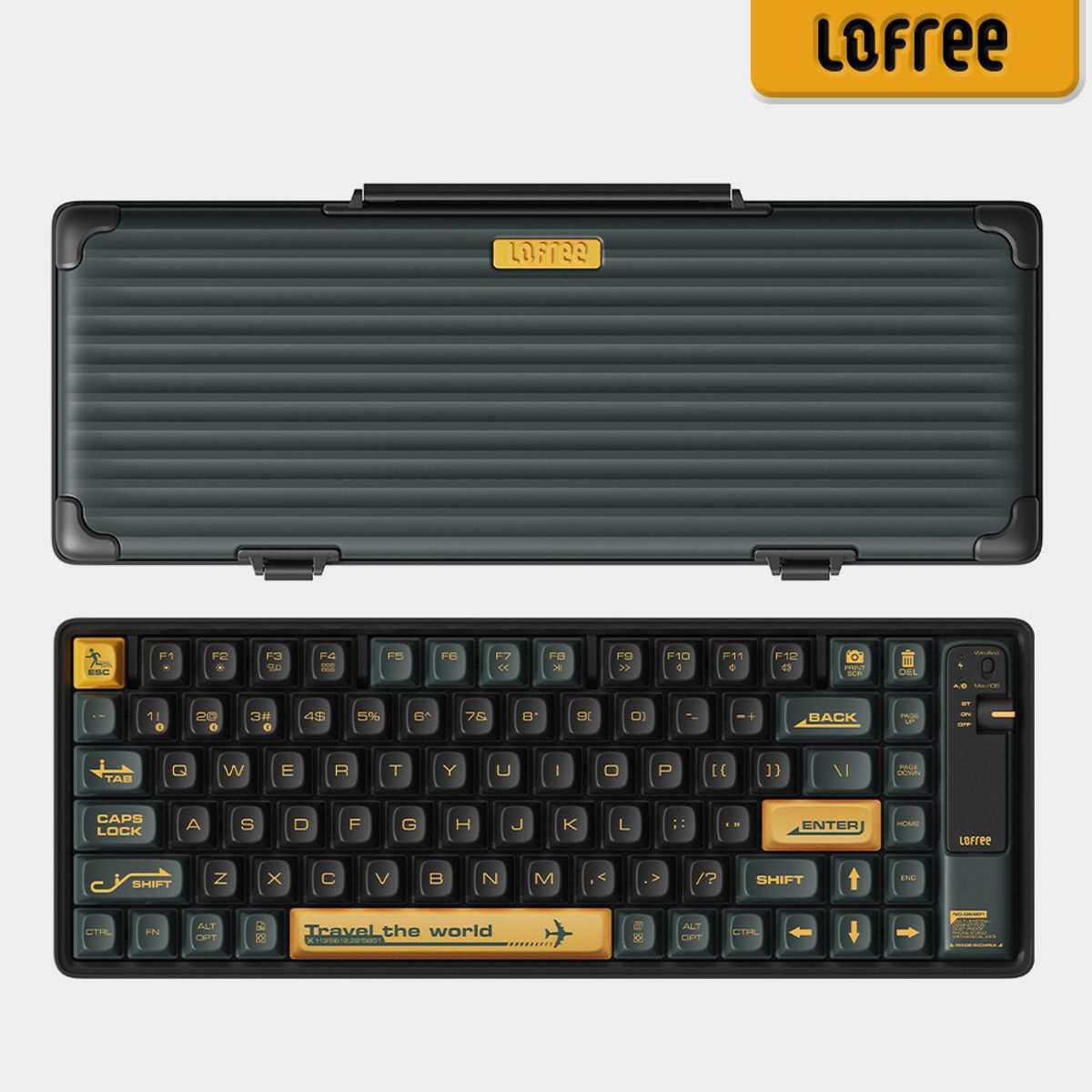 로프리(LOFREE) WANDERFREE 블루투스 유무선 키보드 그린