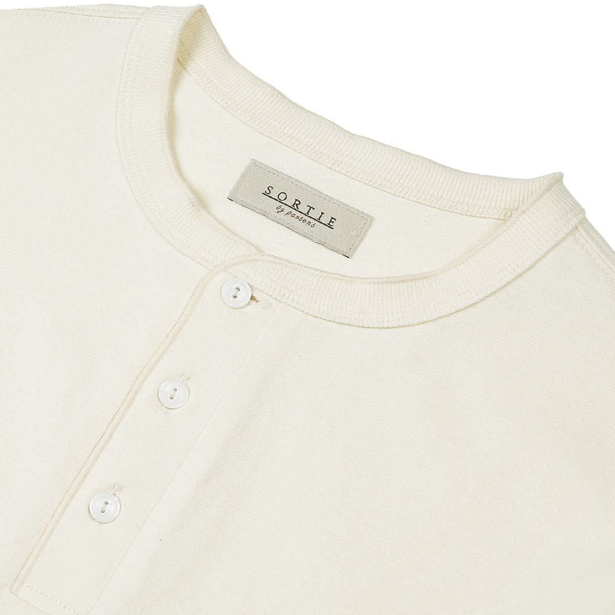 솔티(SORTIE) Utility Henly neck Long Sleeve (Ivory)