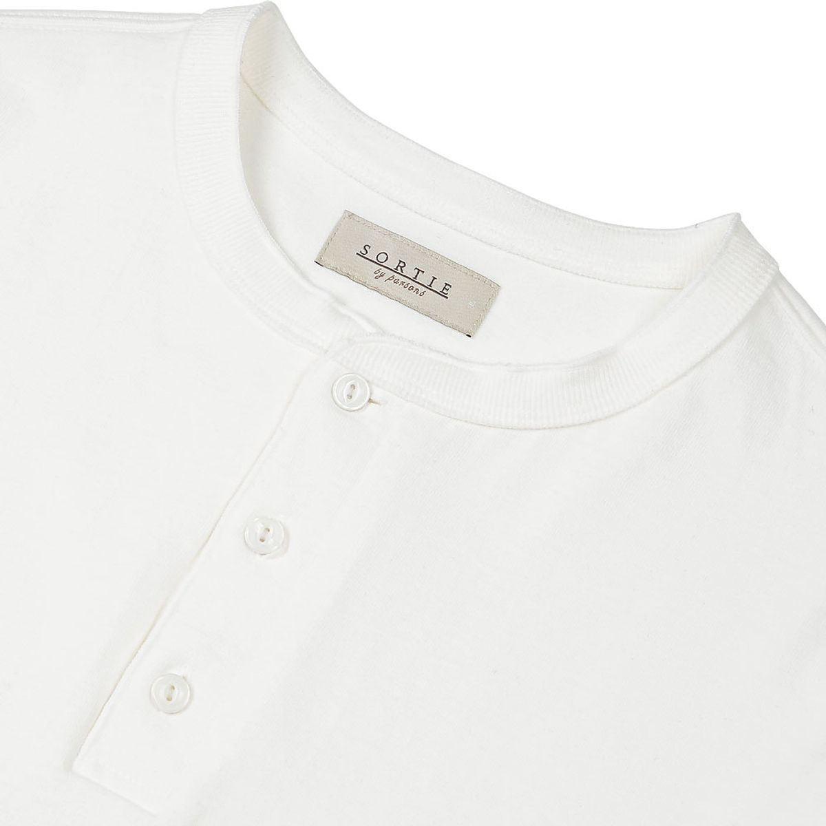 솔티(SORTIE) Utility Henly neck Long Sleeve (White)