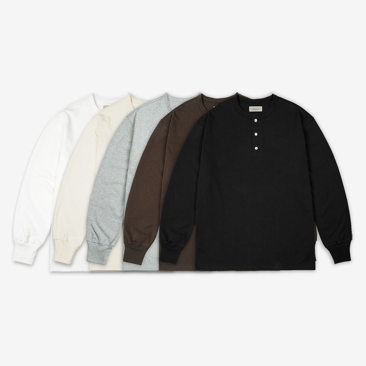 솔티(SORTIE) Utility Henly neck Long Sleeve (White)