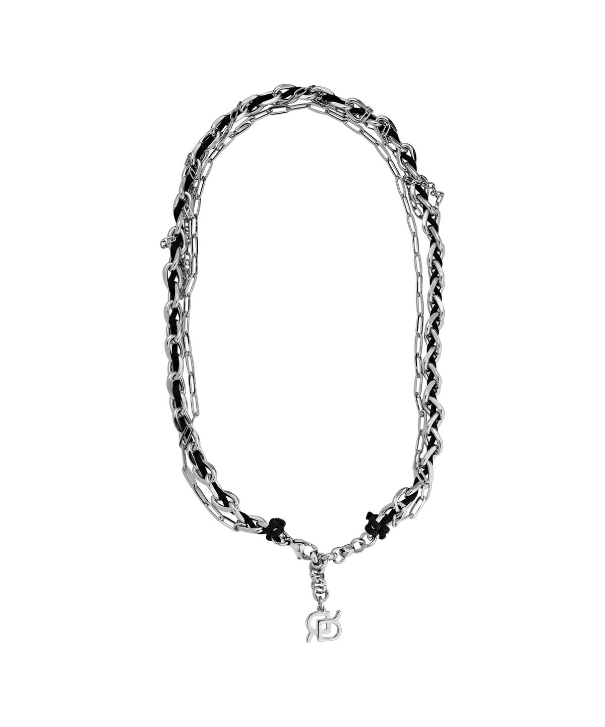 로맨티누어(ROMANTINUER) SN.106 NECKLACE [R BLACK STRING CHAIN]