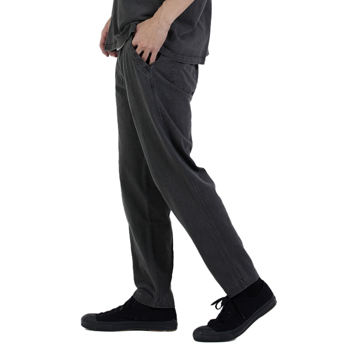 굿온(GOODON) 5.5oz 데일리 팬츠 - 피그먼트 블랙