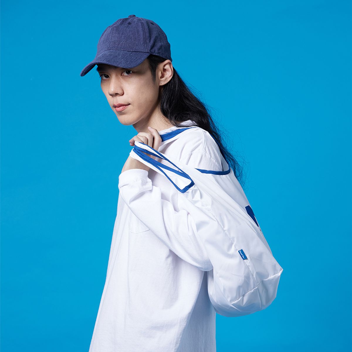 굿온(GOODON) 로고 에코 토트백 - 화이트