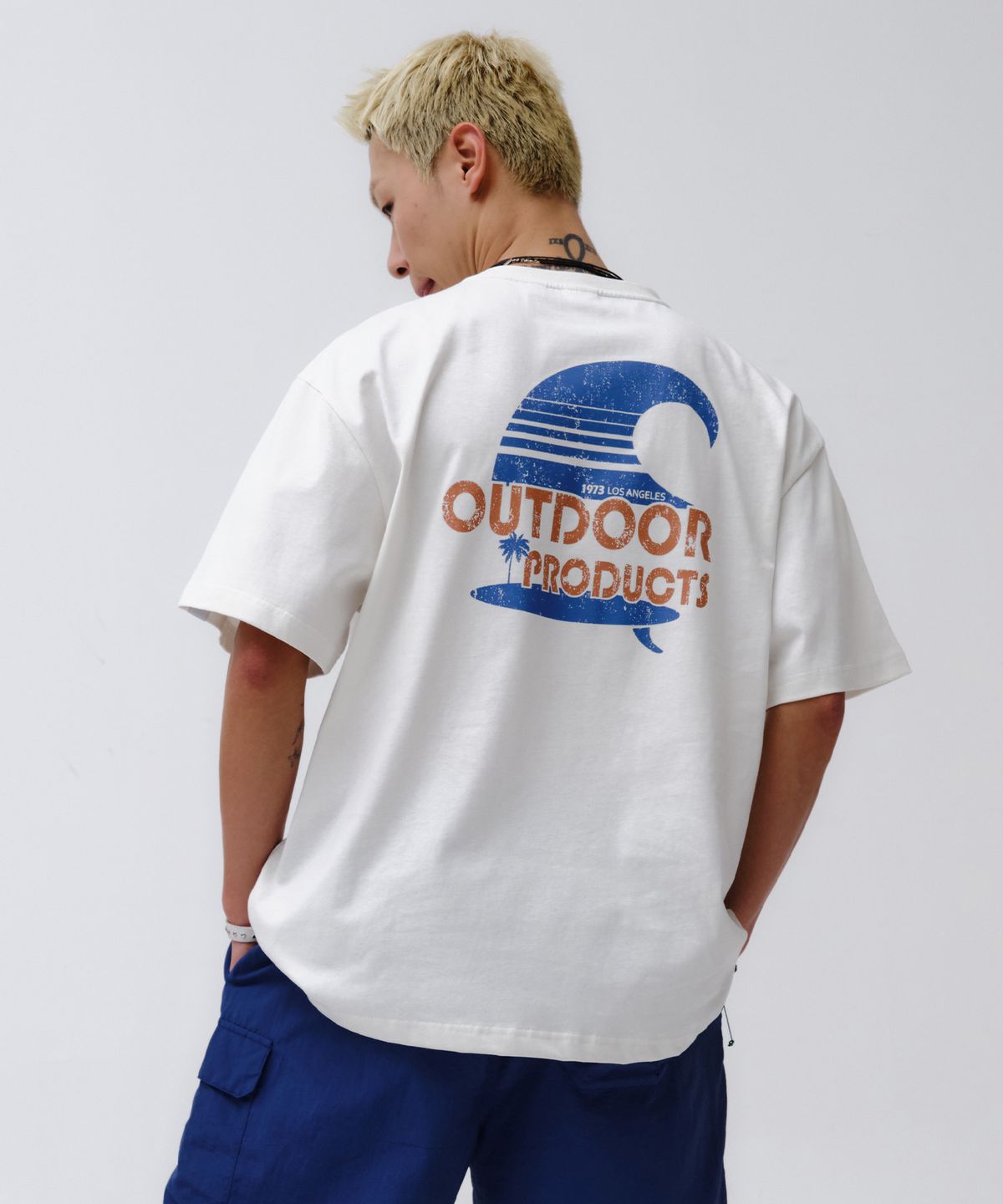 아웃도어 프로덕츠(OUTDOOR PRODUCTS) 서프 웨이브 티셔츠 SURF WAVE T-SHIRTS