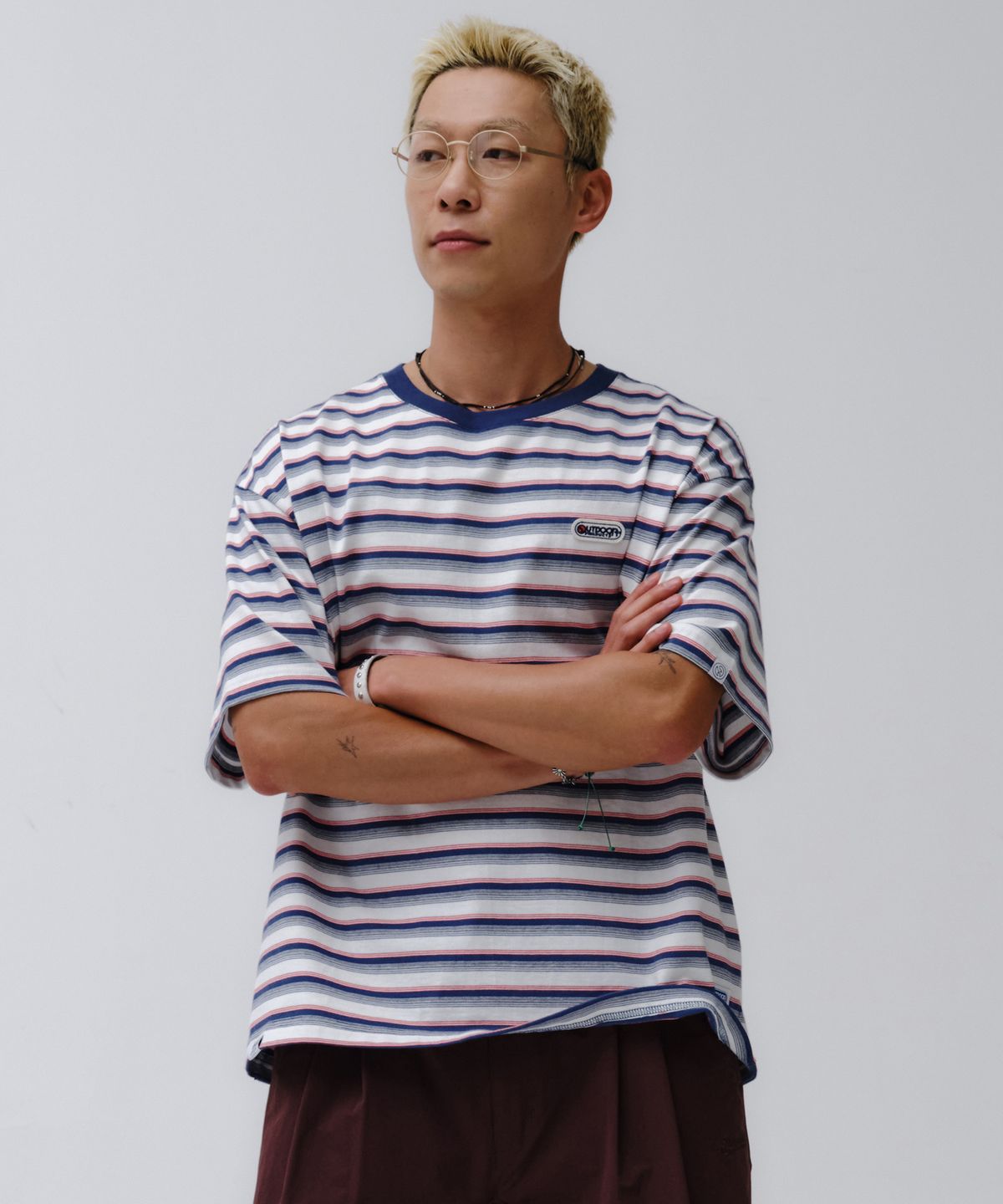 아웃도어 프로덕츠(OUTDOOR PRODUCTS) 스트라이프 티셔츠 STRIPE T-SHIRTS