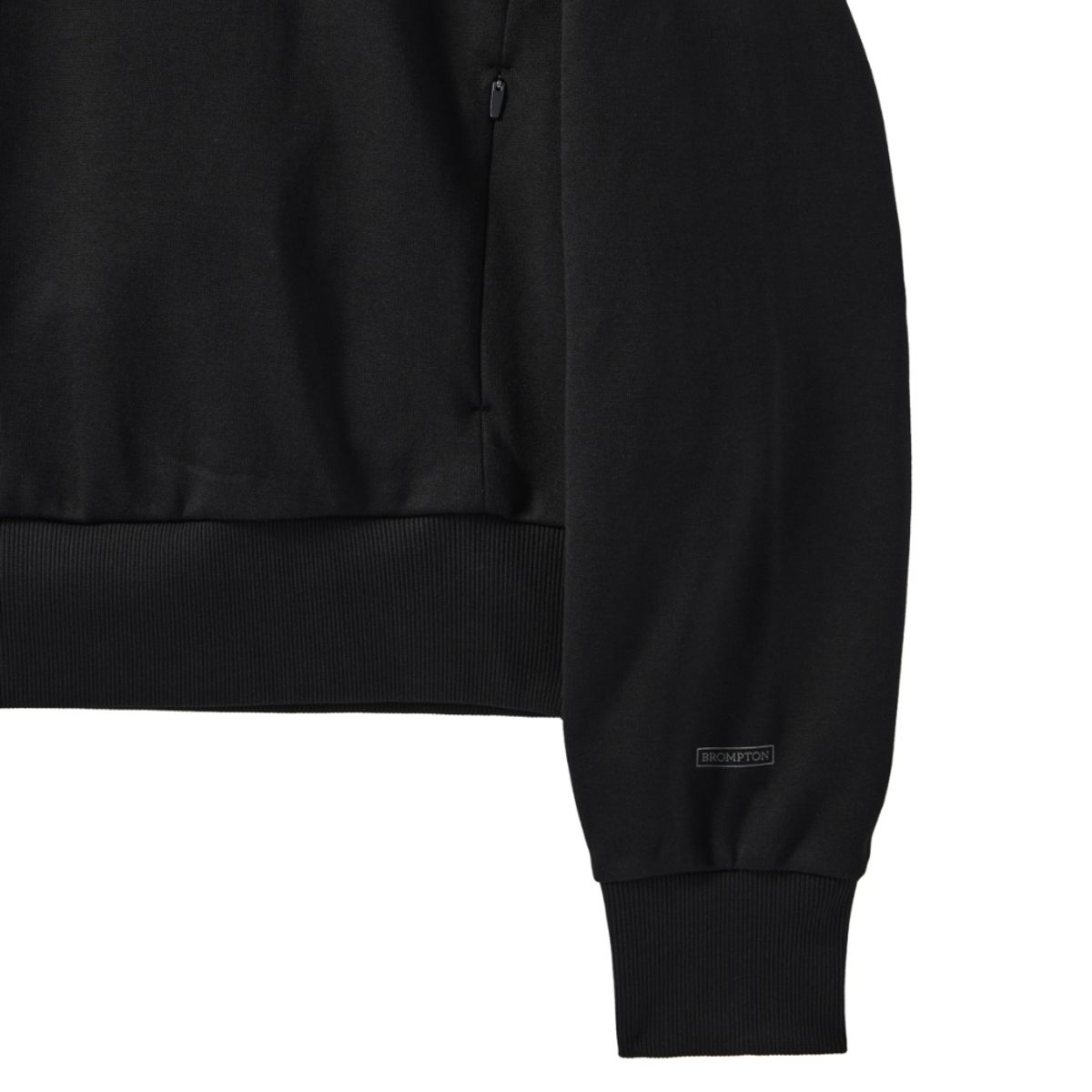 브롬톤 런던(BROMPTON LONDON) W ZIPPER DETAIL SWEATSHIRT - BLACK (P241WSW303)