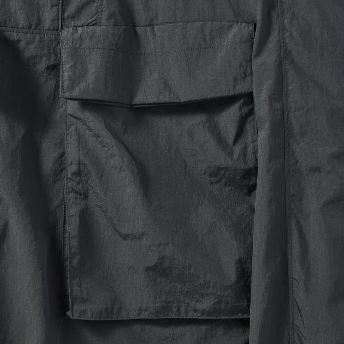 브롬톤 런던(BROMPTON LONDON) RIPSTOP LONG SLEEVE ANORAK - C/GREY (P242MAN538)