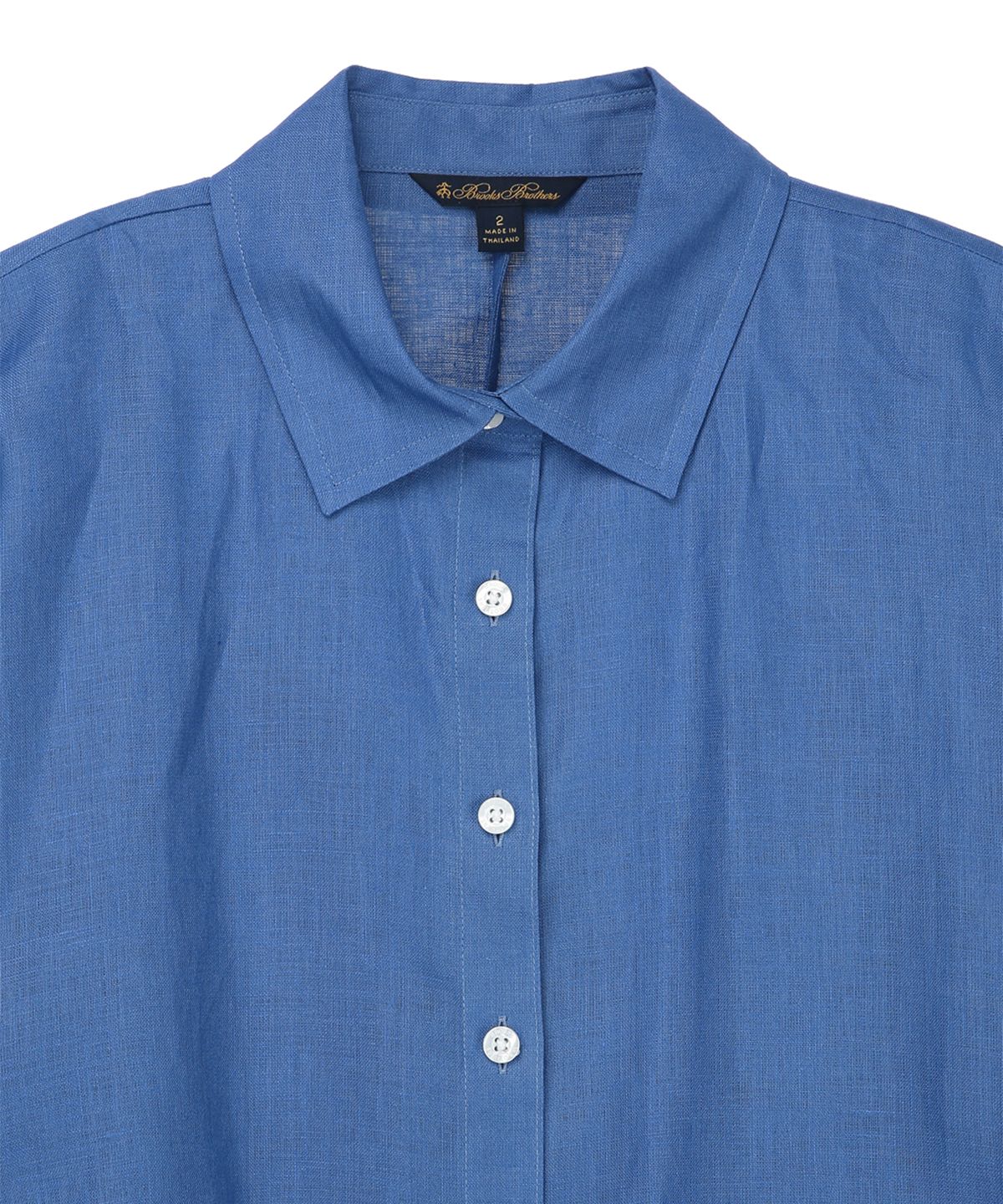 브룩스 브라더스(BROOKS BROTHERS) 린넨 벨티드 셔츠 원피스 (네이비) (BBDZWM7130QES)